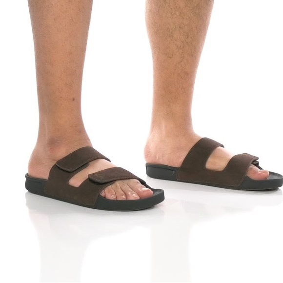 Quiksilver brown suede adjustable slide sandals - hydrobound - Picture 6 of 6